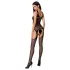 Passion BS057 - nät set dam - zickzackmönster svart - S-L