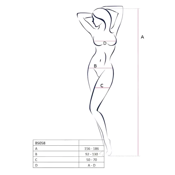 Passion BS058 - öppen nät-overall (röd) - S-L