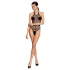 Passion BS087 - nätbody - transparent - svart - S-L