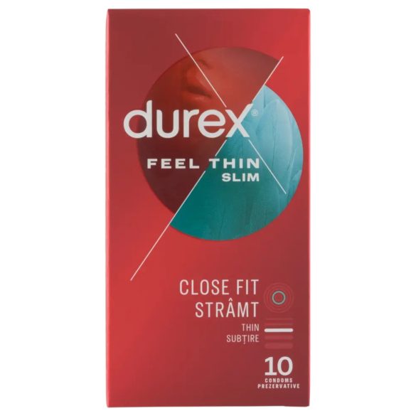 Durex - Kondom - Tunn känsla slim - Realistisk känsla 10-pack