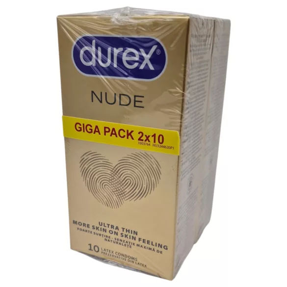 Durex Nude - extra tunna kondomer (2×10 st)