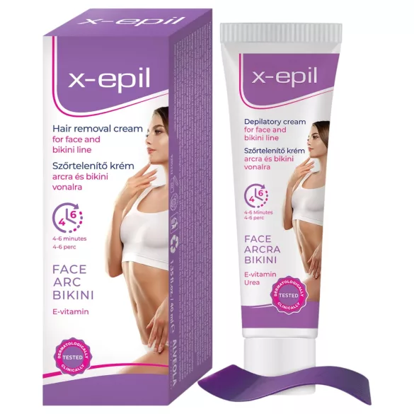 X-Epil - hårborttagningskräm ansikte/bikinilinje - 40ml