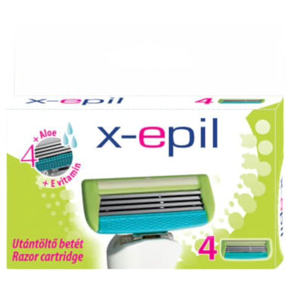 X-Epil - rakhyvel för kvinnor - 4 blad - 4-pack