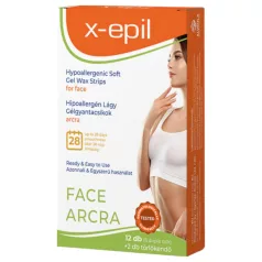 X-Epil - hypoallergena vaxremsor för ansikte - 12 st