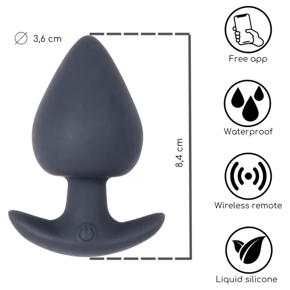 Desirel Obsidian - App-styrd analvibrator (svart)