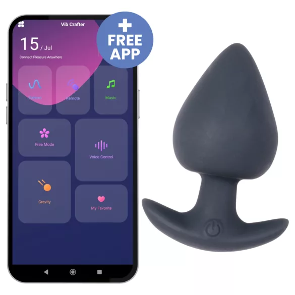 Desirel Obsidian - App-styrd analvibrator (svart)