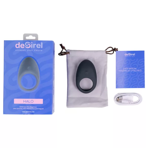 Desirel Halo - vibrerande penisring - smart - svart