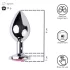 Desirel - analplugg med juvel - liten - silver/rosa