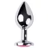 Desirel - analplugg med juvel - liten - silver/rosa