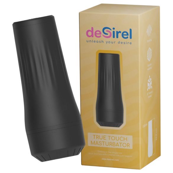 Desirel True Touch - naturtrogen vibrerande fitta (hudfärgad-svart)