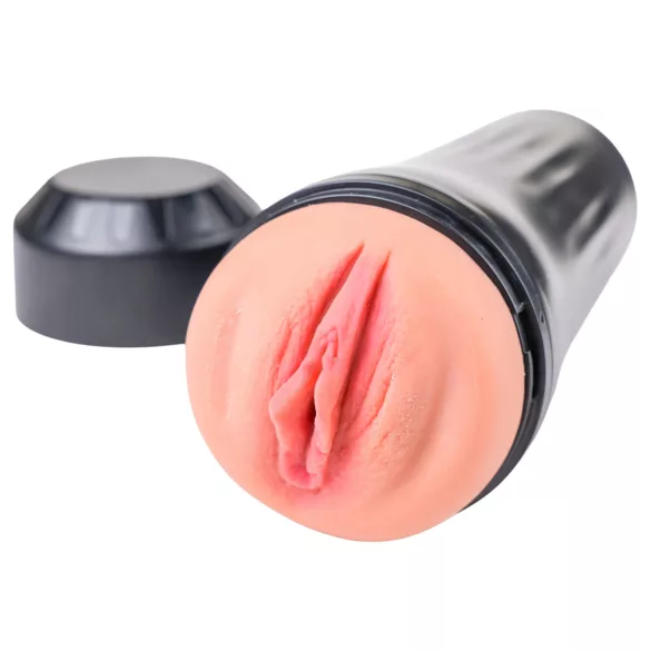 Desirel True Touch - realistisk vibratorficka - natur/svart