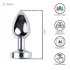 Desirel GlowPlug - analplugg med ljus - liten - silver