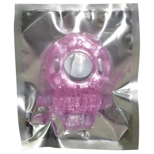 Vibrationspenisring - engångs - silikon - rosa