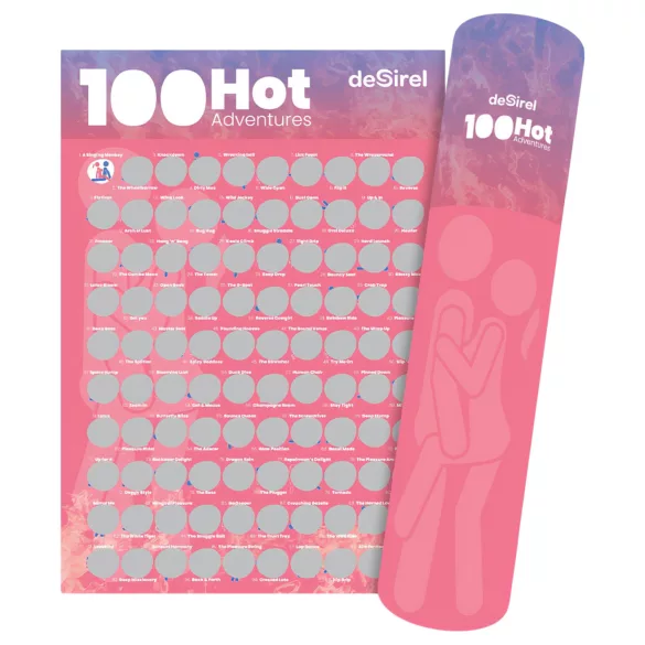 Desirel - sexställningsaffisch spel - 100 positioner - kaparplansch
