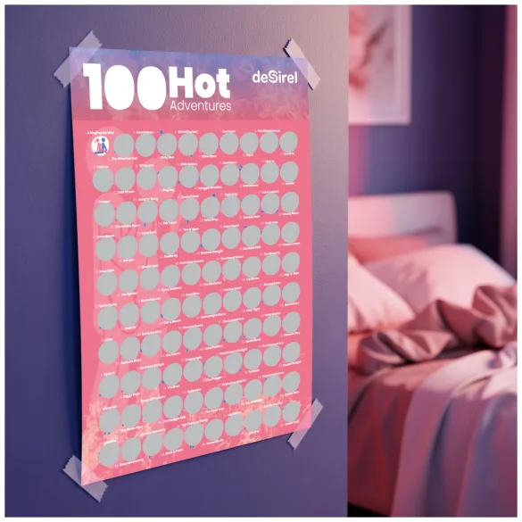 Desirel - sexställningsaffisch spel - 100 positioner - kaparplansch