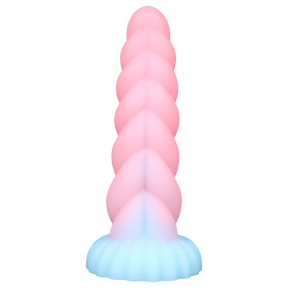 OgazR - lysande enhörningsdildo - 22 cm (regnbåge)