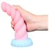 OgazR - lysande enhörningsdildo - 22 cm (regnbåge)
