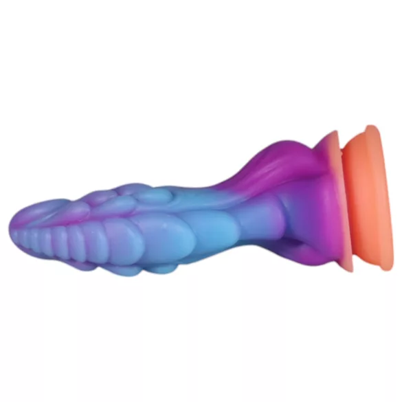 OgazR - dildo drakdesign lysande - silikon lila rosa 22cm