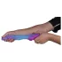 OgazR - dildo drakdesign lysande - silikon lila rosa 22cm