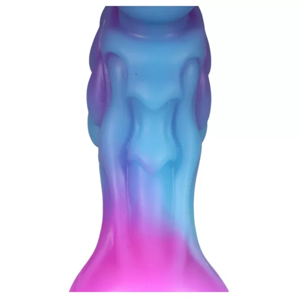 OgazR - dildo drakdesign lysande - silikon lila rosa 22cm