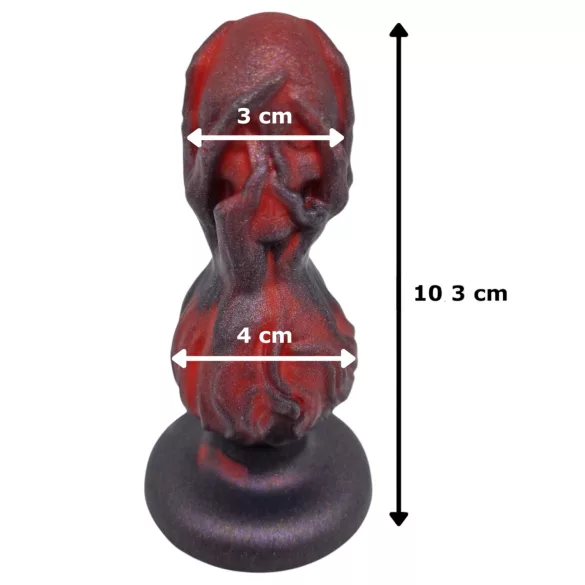 OgazR - analdildo med kulor - 10,5cm svart