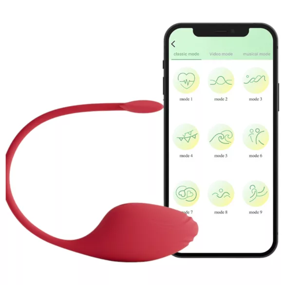 Funny Me - App-styrt vibratorägg (röd)