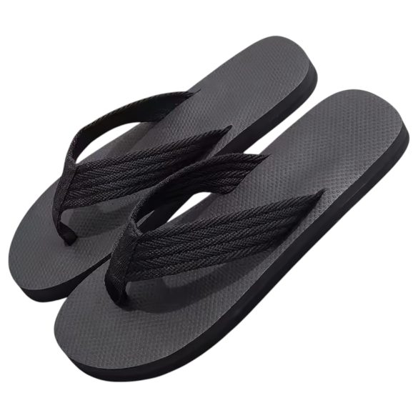 Flip-flop tofflor - penis-mönster - svart