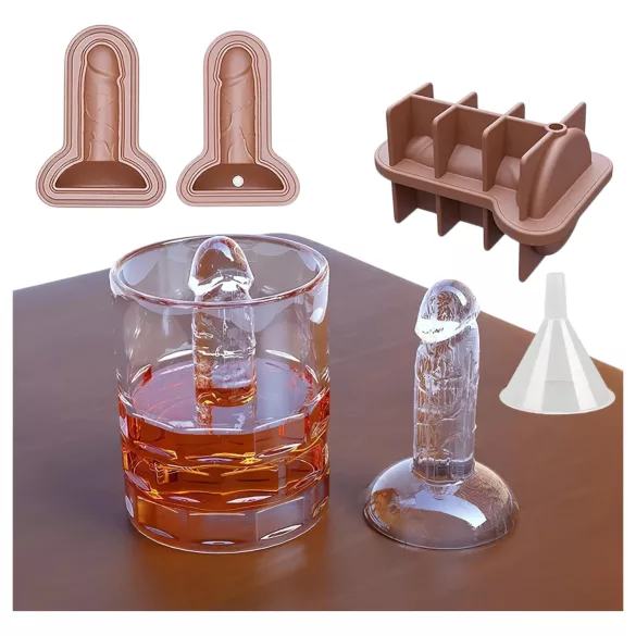 Dildo - isform - silikon - blå