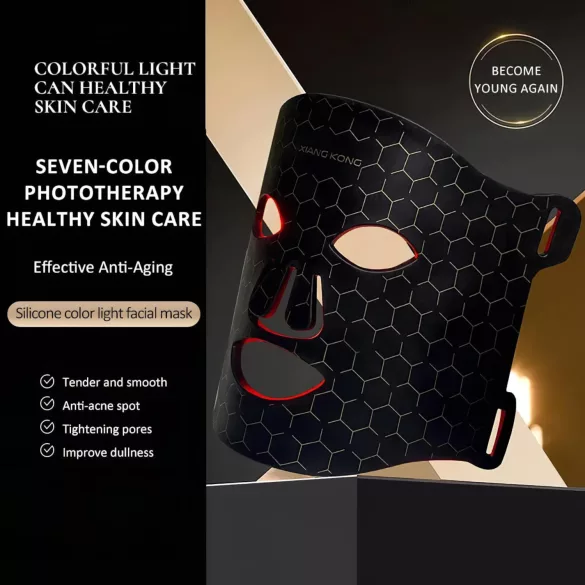 Fotonyngörande LED-ansiktsmask (4 ljusbehandlingslägen)