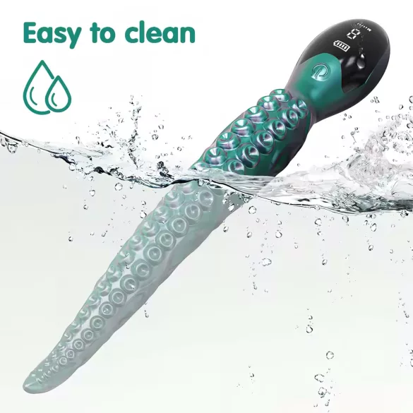 Monster Fuck - Bläckfiskvibrator - Vibrerande - Grön