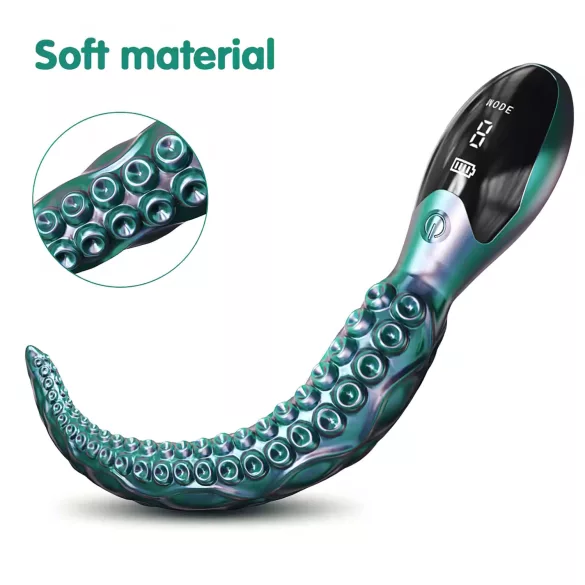 Monster Fuck - Bläckfiskvibrator - Vibrerande - Grön