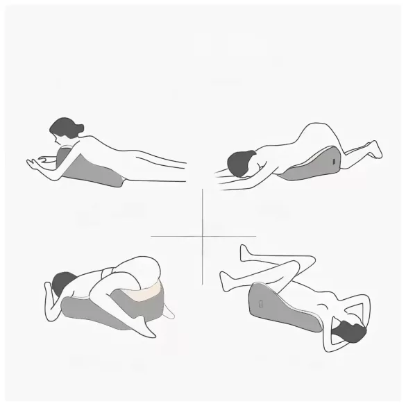 Magic Pillow - Sexkudde med dildo hållare - memory foam - rosa
