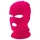 Balaklava - stickad kukmask med 3 öppningar (mörkrosa)