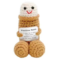 Positiv - penisprotes - stickad - natur