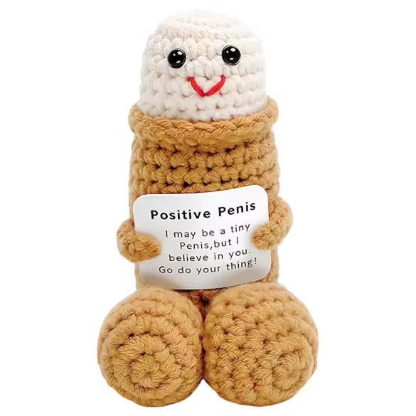 Positiv - penisprotes - stickad - natur