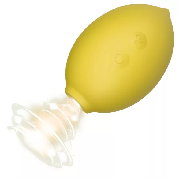 Lemon Squeeze - klitorissugande vibrator i citronform (gul)