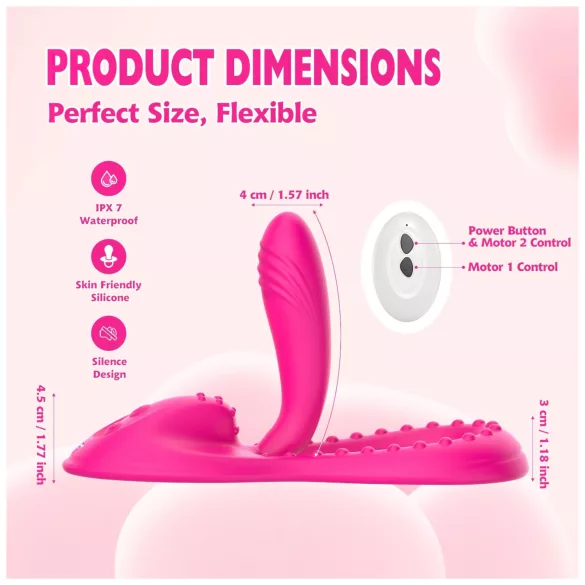 Mroow - flexibel kuddvibrator (rosa)