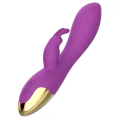 Mroow - kaninvibrator med klitorisstimulator (lila)