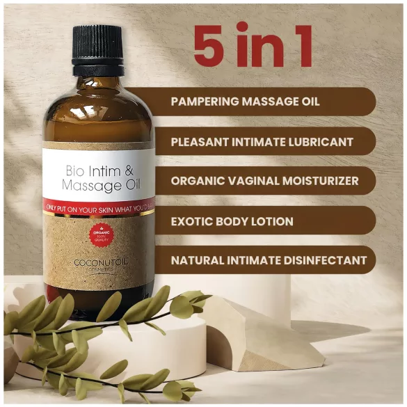 Coconutoil - intim- och massageolja - bio kokosolja - 80ml