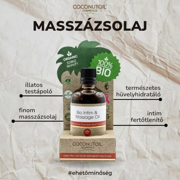 Coconutoil - intim- och massageolja - bio kokosolja - 80ml
