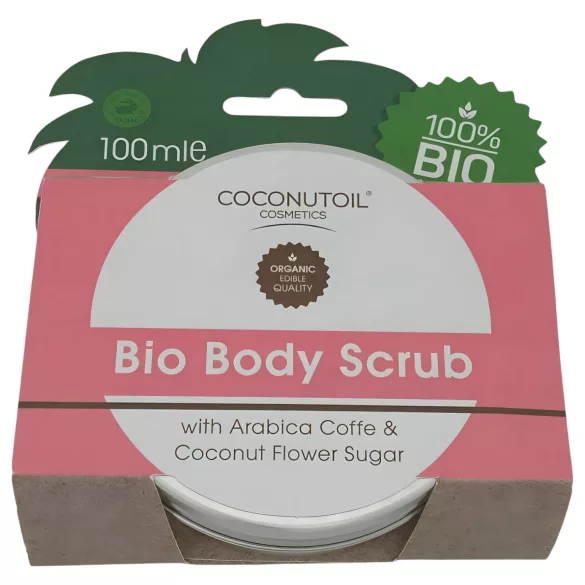 Coconutoil - kroppsskrubb med kaffe och kokossocker - 100ml