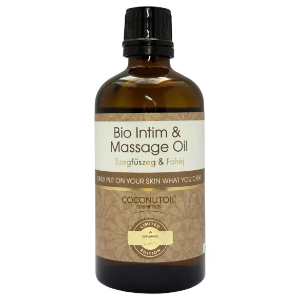 Coconutoil - intim- och massageolja - kryddnejlika kanel - 80ml