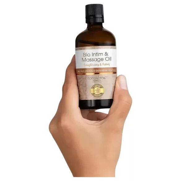 Coconutoil - intim- och massageolja - kryddnejlika kanel - 80ml