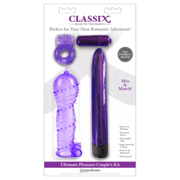 Classix - vibratorset för par - lila