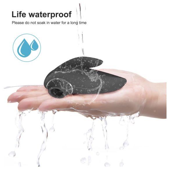 AlvUp - klitorisstimulator lufttrycksvibrator svart