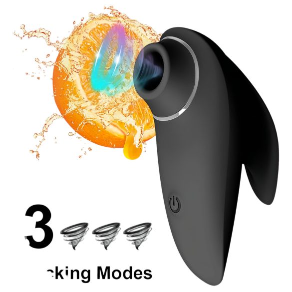 AlvUp - klitorisstimulator lufttrycksvibrator svart