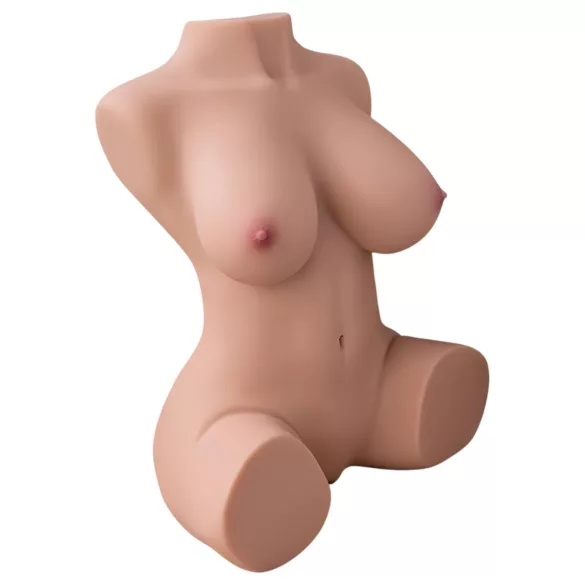 XISE Dania - masturbator torso med stötfunktion - naturfärg