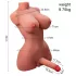 XISE - sexdocka torso med vibrator och stötfunktion - realistisk
