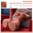 XISE - sexdocka torso med vibrator och stötfunktion - realistisk