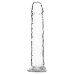 Addiction Crystal - dildo med sugkopp - genomskinlig - 18 cm